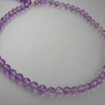 Amethyst Kugelkette facettiert ca 7 mm