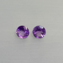 Amethyst rund facettiert, Paar ca.8mm, mehr Details: klick