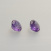 Amethyst rund facettiert, Paar ca.8mm