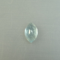 Aquamarin Cabochon Navette, ca.10x16mm