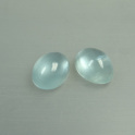 Aquamarin Cabochon oval, Paar ca.13x18mm ***, mehr Details: klick