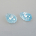 Aquamarin Cabochon Tropfen, Paar ca.13x18mm , mehr Details: klick