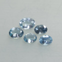 Aquamarine facettiert, oval, mehr Details: klick