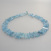 Aquamarinkette, Fantasieschliff ca.17-22mm