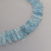 Aquamarinkette, Fantasieschliff ca.17-22mm