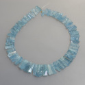 Aquamarinkette, Fantasieschliff ca.17-22mm, mehr Details: klick