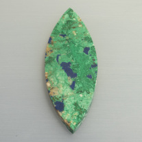 Azuritscheibe navett ca.27x77mm