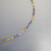 Bunte Edelsteinkette mit verschiedenen facettierten Steinen ca.6mm