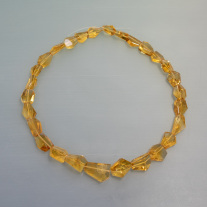 Citrinkette fantasieschliff ca.11-15mm