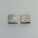 Diamant Quadrat rohstein ca.10mm Paar, mehr Details: klick