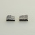 Diamant Quadrat rohstein ca.10mm Paar