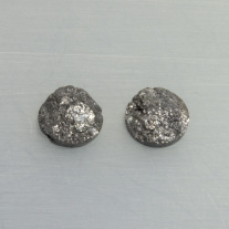 Diamant Rund rohstein ca.11mm Paar