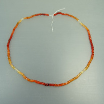 Feueropal Rondellkette facettiert ca.4mm