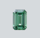 Lab-Grown Diamant Smaragdschliff 0.62ct Fancy Vivid Green, 5,94mm x 4,01mm x 2,55mm, mehr Details: klick