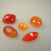 5 Karneol Cabochons