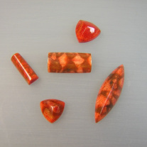 5 Koralle Cabochon
