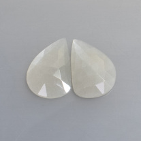 Mondsteinrosen Tropfen ca.15,5x24mm, Paar: