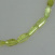 Peridot Kristallkette Fantasieschliff ca.10x5mm