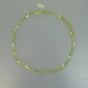 Peridot Kristallkette Fantasieschliff ca.10x5mm, mehr Details: klick