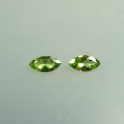 Peridot navette facettiert, Paar ca.7x14mm, mehr Details: klick