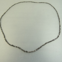 Rohdiamantkette schwarz ca.3mm