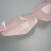 Rosenquarz naturform facettiert, poliert ca 16mm