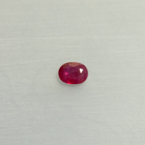 Rubin Oval facettiert ca.7x8mm