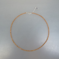 Saphir Rondellkette facettiert orange ca.3mm