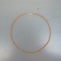 Saphir Rondellkette facettiert orange ca.3mm, mehr Details: klick