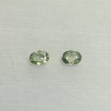 Saphir grün Oval facettiert ca.5x7mm Paar, mehr Details: klick
