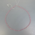 Saphirkette flache Rondelle facettiert pink ca.3-4,5mm, mehr Details: klick