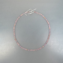 Saphirkette flache Rondelle facettiert rosa multicolor ca.5 mm