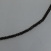 schwarze Spinellkette facettierte Linsen 3mm