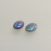 "Schwarzer Opal" oval, Paar ca.6x8,5mm