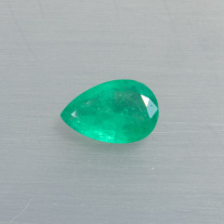 Smaragd facettiert tropfen ca.9x13mm