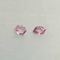 Spinell Fantasieschliff facettiert ca.7x9mm Paar
