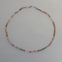 Spinell Rondellkette multicolor, facettiert ca.3mm, mehr Details: klick
