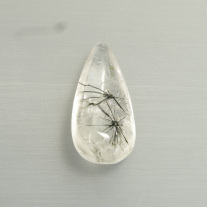 Spinnenquarz Tropfen cabochon ca.15x34mm