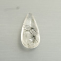 Spinnenquarz Tropfen cabochon ca.15x34mm, mehr Details: klick