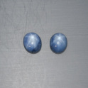 Sternsaphir oval Paar ca.7x9mm, mehr Details: klick
