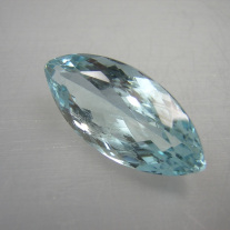 Topas bestrahlt facettiert, Navette ca.14x31mm