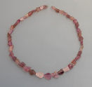 Turmalin Brockenkette pink ca.9mm, mehr Details: klick