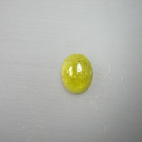 Turmalin Cabochon oval, gelb ca.12x16mm