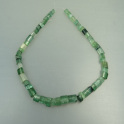 Turmalin Kristallkette dreikant, pastell grün-blau ca.6-10mm, mehr Details: klick
