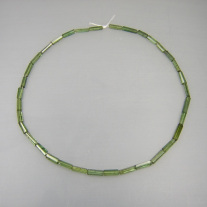 Turmalin Kristallkette grün ca.4x13mm