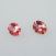 Turmalin oval Turtlecut dunkelrosa ca.6x8mm, Paar