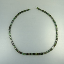 Turmalin Scheibenkette grün ca.4,5-7mm