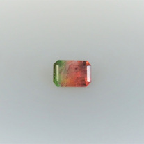 Turmalin Smaragdschliff bicolor ca.12x17mm