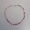 Turmalinkette Fantasieschliff pink ca.5mm, mehr Details: klick
