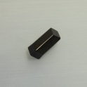 Turmalinkristall, Sch&ouml;rl, schwarz, geschliffen ca.11x22mm, mehr Details: klick